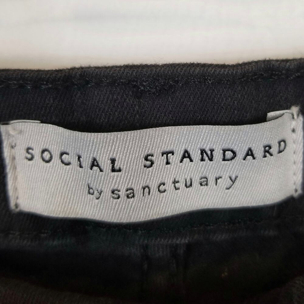 Social Standard by Sanctuary Women's Gray Black Camo Ankle Skinny Jeans Size 6 - Picture 3 of 8
